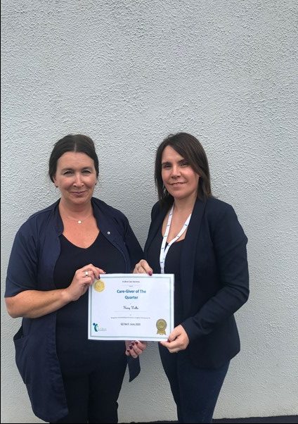 Congratulations to A Ghrá's Carer of the Quarter Kerry Wallis